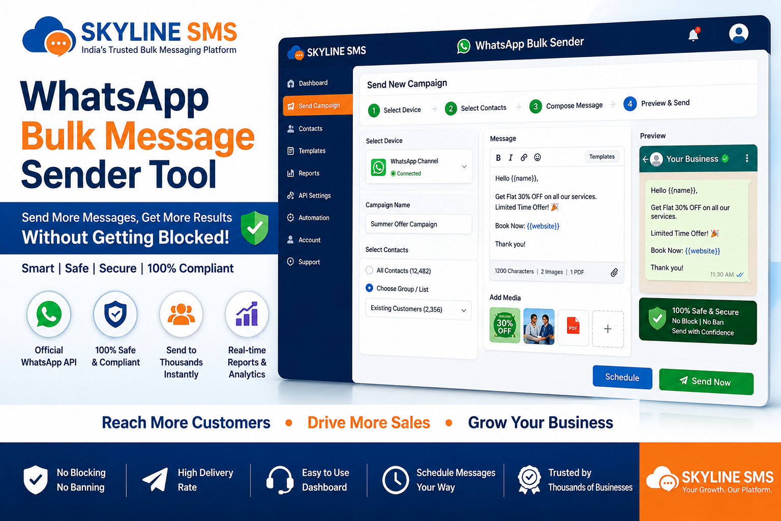 WhatsApp Bulk Message Sender Without Blocking: 2026 Guide